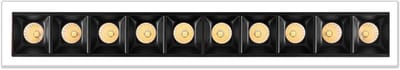 Tram 10 4735 Inbouwspot 10 voudig rand wit 20W 2700 t/m 6000K - Smart - traploos instelbaar via Tuya App