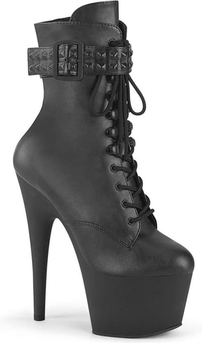 Pleaser - ADORE-1020STR Plateau Laarzen, Paaldans schoenen - US 5 - 35 Shoes - Zwart