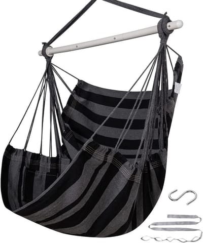Comfortabele Hangstoel voor Binnen en Buiten - Zware Kwaliteit Touwschommel (226 kg Max)