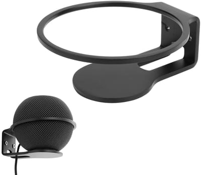 Jhubersproducts - Wandhouder voor HomePod Mini - Aluminium Luidspreker Beugel - Stevige Montage - Zwart - Ideaal voor Thuisgebruik - Eenvoudige Instal