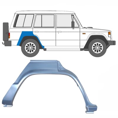 Reparatiepaneel achterspatbord voor Mitsubishi Pajero 1982-1992 / Rechts
