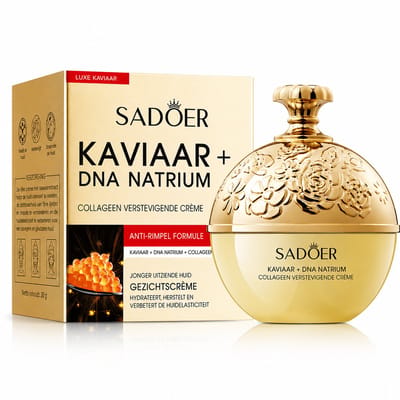 Sadoer Kaviaar & DNA Natrium Creme |Anti Aging Crème |Rimpelcrème |Collageen Crème |Gezichtscrème |Verstevigende Crème |Lifting Crème |Koreaanse Huidverzorging |Anti Rimpel |Dagcrème |Nachtcrème |Gezichtsverzorging| SADOER Kaviaar Essentie| 30 ML
