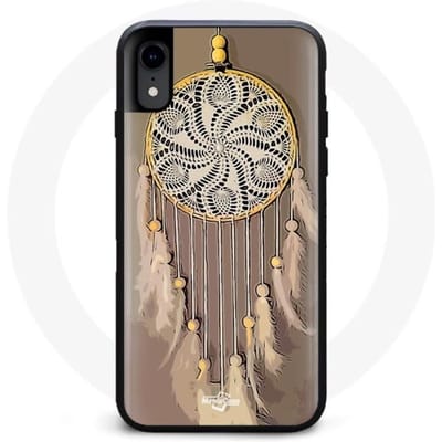 Iphone XR hoesje Dromenvanger in koffiekleurige vorm