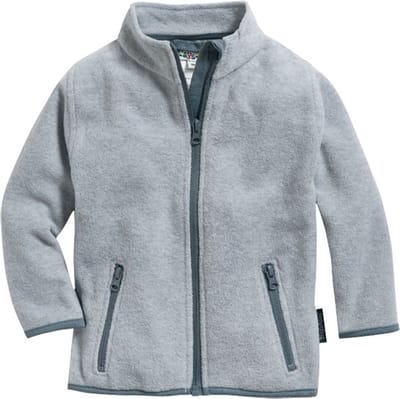 Playshoes fleece jasje uni grijs
