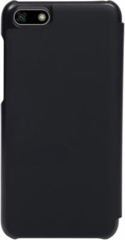 Bigben Connected, Hoesje geschikt voor Huawei Y5 2018 - Folio Anti-Shock met Geïntegreerde Kaarthouder, Zwart