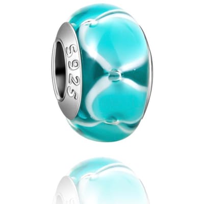 Série Sombre Perles de Verre Rayées de Fleurs Tridimensionnelles en Cuivre Idéales Pour Bracelet Collier DIY Pièces Supérieures Appariées