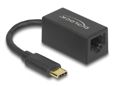 Delock USB Type-C™ Adapter to Gigabit LAN compact black