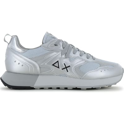 SUN68 Jaki 2.0 Zilveren Mesh - Heren Sneakers Schoenen Zilver Z36119-44 ORIGINEEL EU 41 zilver