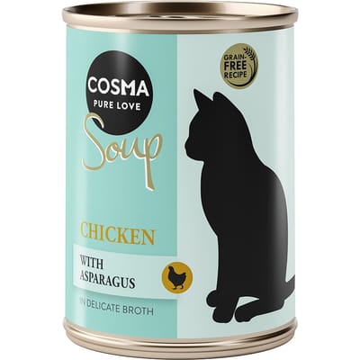 12x100g Soup Kipfilet met Asperges Cosma Kattenvoer
