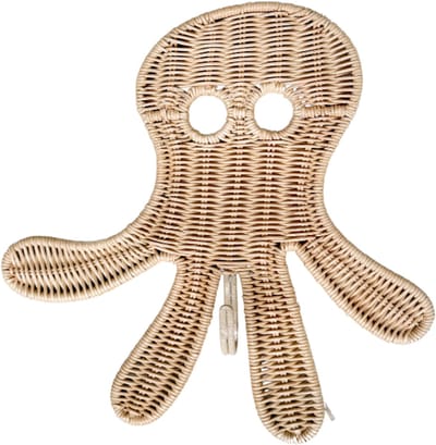 Cokos Oswald de octopus rotan wandhaak medium