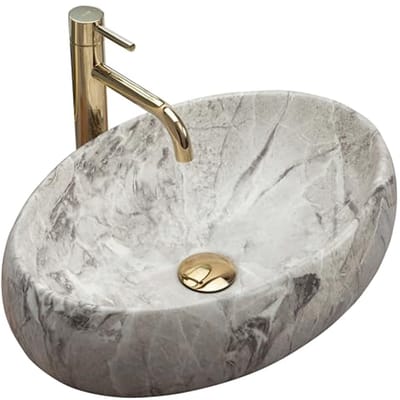 Opzetwastafel voor Badkamer van Hoogwaardig Keramiek – 485 x 340 x 145 mm