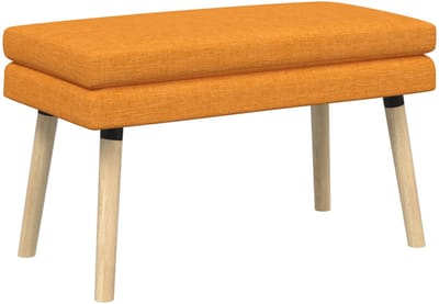 vidaXL Dubbel Laagige Bank Donkergeel 80 x 40 x 47 cm Stof