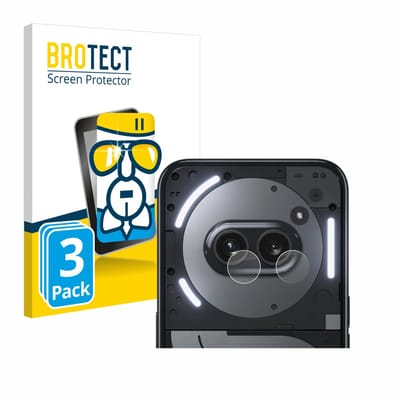 Screenprotector 3 Stuks voor Nothing Phone (2a) Plus (ALLEEN Camera Lens) Beschermglas transparant