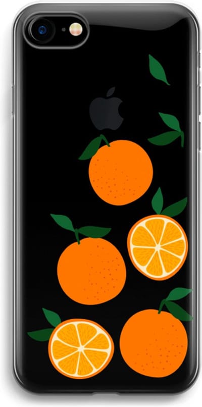 Case Company® - Hoesje geschikt voor iPhone 7 hoesje - Will you be my clementine - Soft Cover Telefoonhoesje - Bescherming aan alle Kanten en Schermrand