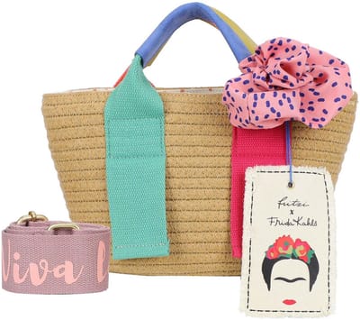 Fritzi aus Preußen handtas schoudertas Fritzi x Frida Kahlo Cross Happy Summer beige