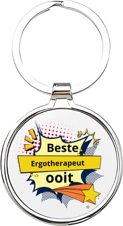 Akyol - de beste ergotherapeut ooit Sleutelhanger - Arts - de beste ergotherapeut - ergotherapeut - fysio - therapie - arts - masseur - fysiotherapie - sportblessures - specialist - 4 x 7,5 CM