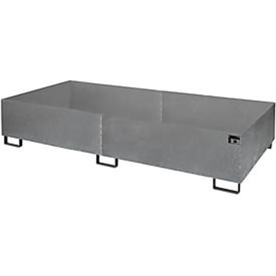 Stellinglekbak type RW/RW 2700-3, zonder rooster, gegalvaniseerd