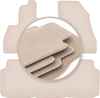 PREMIUM beige vloermatten voor: Fiat 500L minivan 2012-