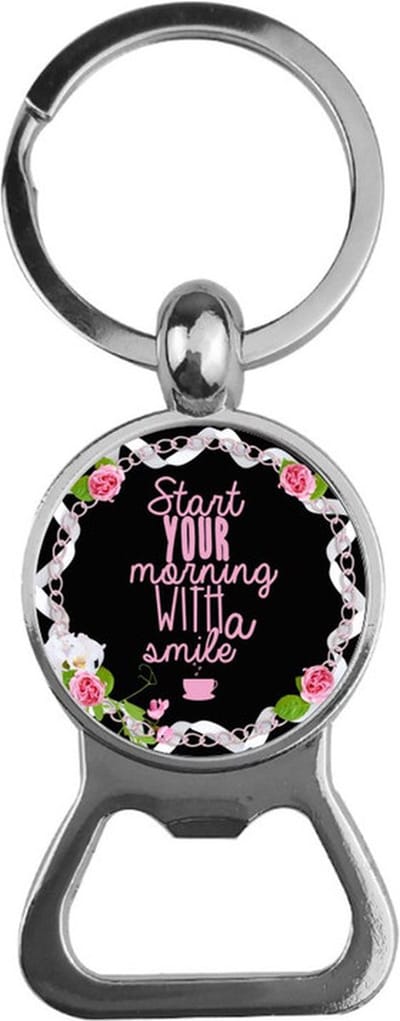 Bieropener Glas - Start Your Morning With A Smile