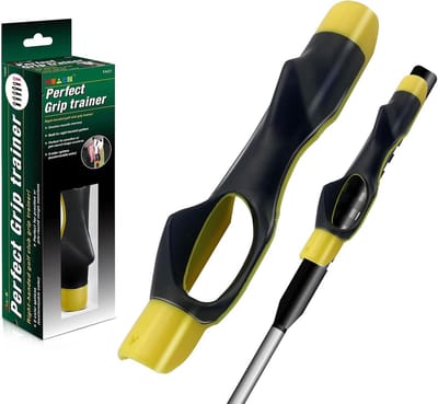 Golf Grip Hulp - Trainingshulpmiddel Club - Correcte Houding Leren - Directe Feedback Positie - 32 Gram Gewicht - Geel