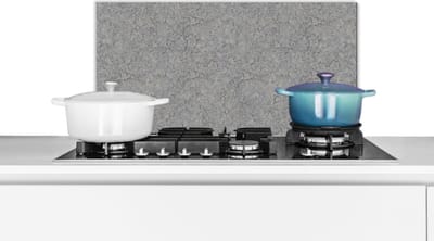 Spatscherm keuken 60x30 cm - Kookplaat achterwand Beton - Muur - Patronen - Industrieel - Muurbeschermer - Spatwand fornuis - Hoogwaardig aluminium