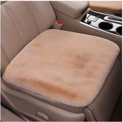 Dailygoods- Autostoelkussen Pluche - Autostoelbeschermer - Zitkussen - 45 cm x 45 cm - Voorzijde Hoofd/Passagier - Machinewasbaar