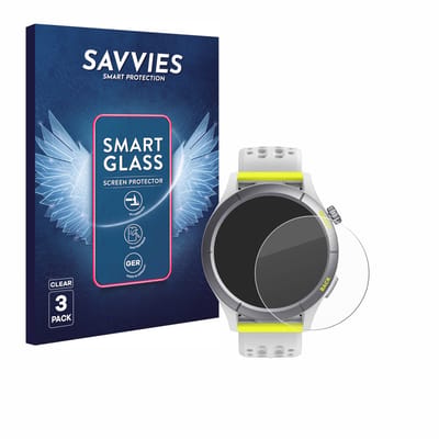 3 Stuks Savvies Screenprotector - geschikt voor Huami Amazfit Cheetah - beschermfolie glas transparant
