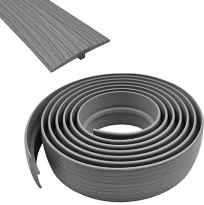 Overgangsprofiel - Vloerstrip - Vloeren Afwerken - Zelfklevend PVC - 50 mm Breed - Grijze Houtnerf