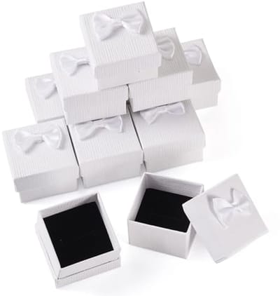 12 Stuks Kleine Papier Sieraden Geschenkdozen voor Ringen, Oorbellen en Hangers
