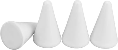Set van 4 Porseleinen Ringhouders in Cone Vorm - Decoratieve Display Stand voor Sieraden, Ringen en Trouwringen (3x5cm)