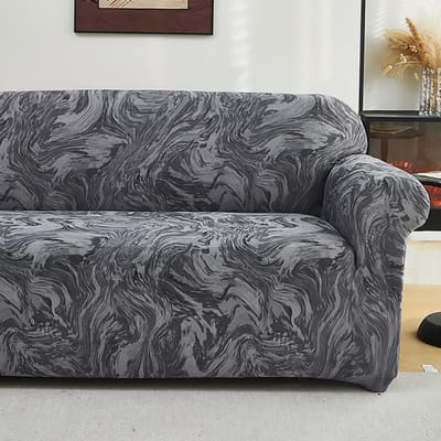 Rekbare Bankhoes Anti-vuil Spandex Bankhoes Meubelbeschermer Bankhoezen voor Woonkamer Slaapkamer Kantoor Huisdecoratie Medium(145-185cm)1pc