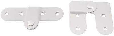 Dailygoods- Opvouwbare Scharnieren 180° - 2 Stuks - 75x33mm - Geschikt voor Ladder/Klaptafel - Stevig Materiaal - Ruimtebesparend Ontwerp - Vouwscharnier