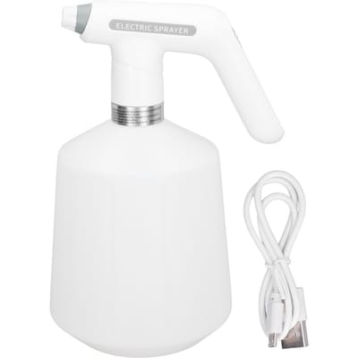 Vaporisateur électrique 2000 mAh, chargement USB, ABS et PEHD, arroseur rotatif automatique white