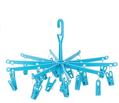 Mini Droogmolen met 20 Wasknijpers - Perfect voor Binnen en Buiten