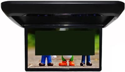 Draagbare Automonitor - Plafond TV - Reizen Muziek - HD LCD Scherm - 13.3 Inch - Zwart