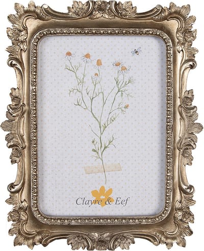Clayre & Eef Fotolijst 13x18 cm Goudkleurig Kunststof