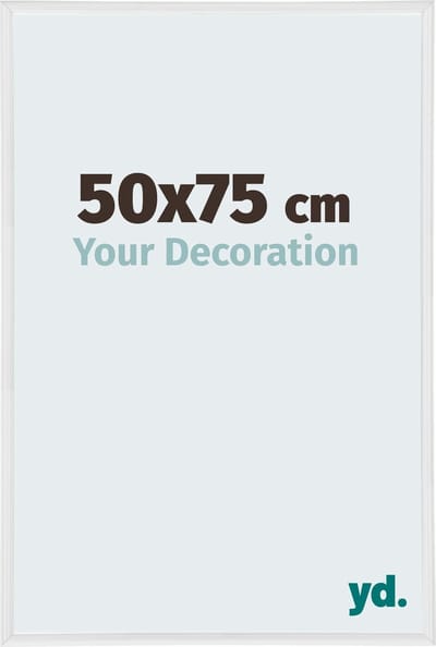 Your Decoration - Fotolijst 50x75 cm - Kunststof - Wit Hoogglans - Annecy