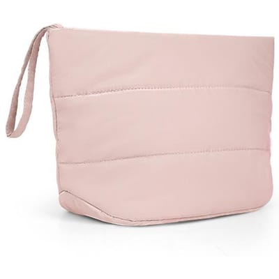 Pluizige Wolken Tas, Glanzend Dons Katoenen Jas, Make-uptas, Dames Niche Reizen Waterdichte Toiletartikelen Opbergtas roze