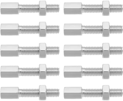 Dailygoods- Gaskabel Universeel - 10 Stuks M6 Schroef - Koppelingskabel - Reparatieset Motor - Remkabel - Totale Lengte 37,5 mm - Motorfiets Kabels