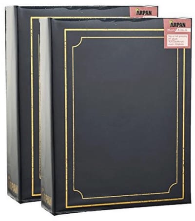Fotoalbum voor 200 foto's van 6x4 inch, Slip-in Album Pack van 2