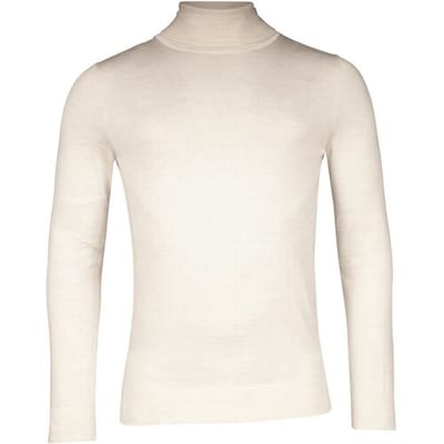 Baileys Trui Rollneck Merino Single Knit Off White / male