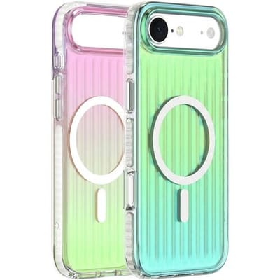 Coverzs Gradient MagSafe hoesje geschikt voor iPhone 17 Air - Magsafe telefoonhoesje -Trendy kleurverloop