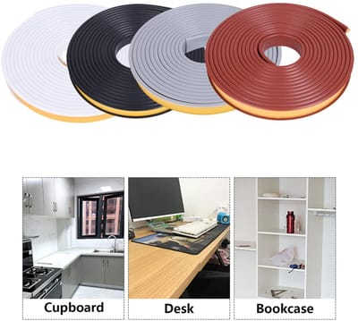 Dailygoods- Meubelrandband 5m - U-vormige Beschermband - Flexibel TPE - Zelfklevend - Hoogwaardige Kwaliteit - Geschikt voor Meubels - Meubelbeschermer