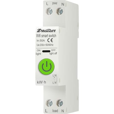 Disjoncteur intelligent Tuya APP WiFi activé disjoncteur statistiques d'électricité commutateur de fuite blanc
