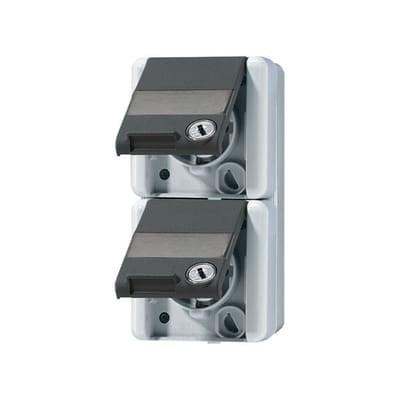 Jung WG800 Wandcontactdoos (WCD schakelmateriaal) (Europese Stekkerdoos) - 822NAWSL