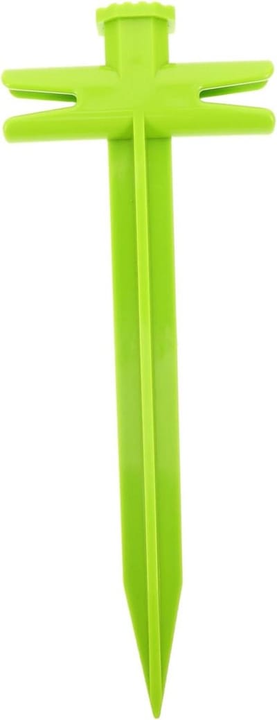 Grondanker - Tentanker - Buitenstabilisatie - Versterkt vergrendelingsmechanisme - 29x10x3 cm - Lichtgroen