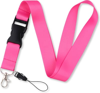 Travel Cords - keycord roze - met handig kliksysteem - stevig lanyard - sleutels en telefoon - met telefooncord - sleutelkoord - afneembaar halskoord