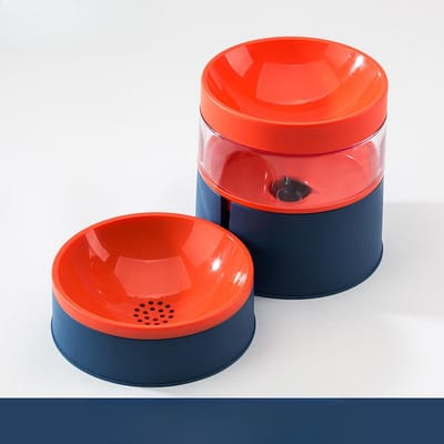 Katten Waterdispenser Puppy Automatische Waterdispenser Mobiele Kattenbak Hondenschaal Drinkwater Voerbak Huisdierbenodigdheden 30*15.2*14.9cm red