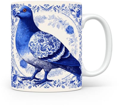 Mok Duif Beker voor koffie of tas voor thee, cadeau voor dierenliefhebbers, moeder, vader, collega, vriend, vriendin, kantoor, opa, oma, hond, kerst, sinterklaas, verjaardag
