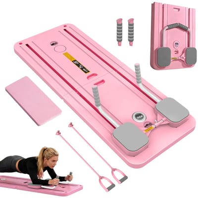 AURORAS- Roze Full body Pilates board - Fitness Trainer met Automatische Rebound & Buikspierfunctie -